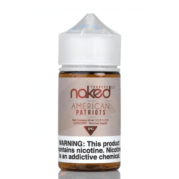 Naked American Patriots (Tobacco) E-Liquid 60ml 3mg