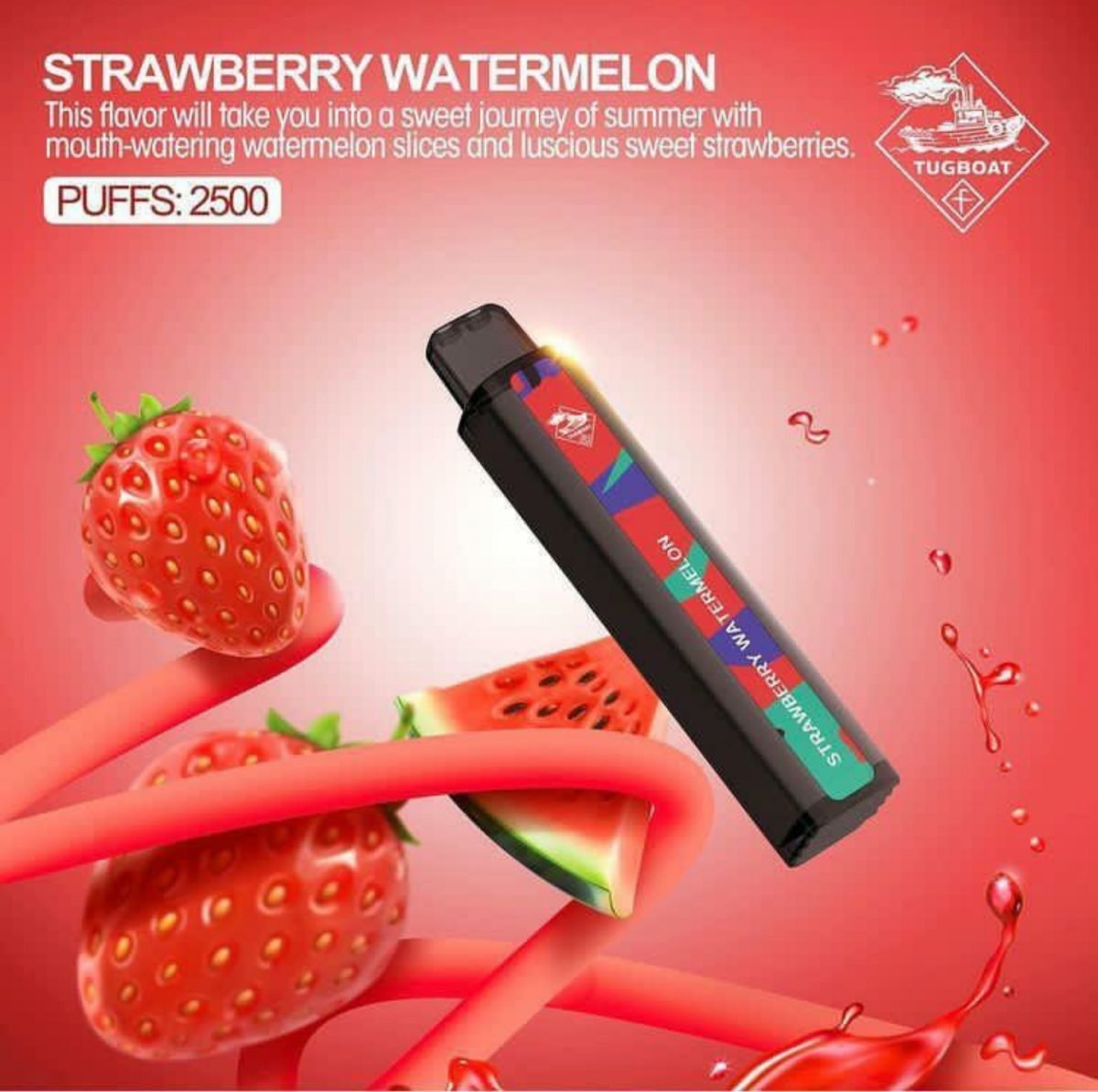 Tugboat XXL Disposable Vape-Strawberry Watermelon