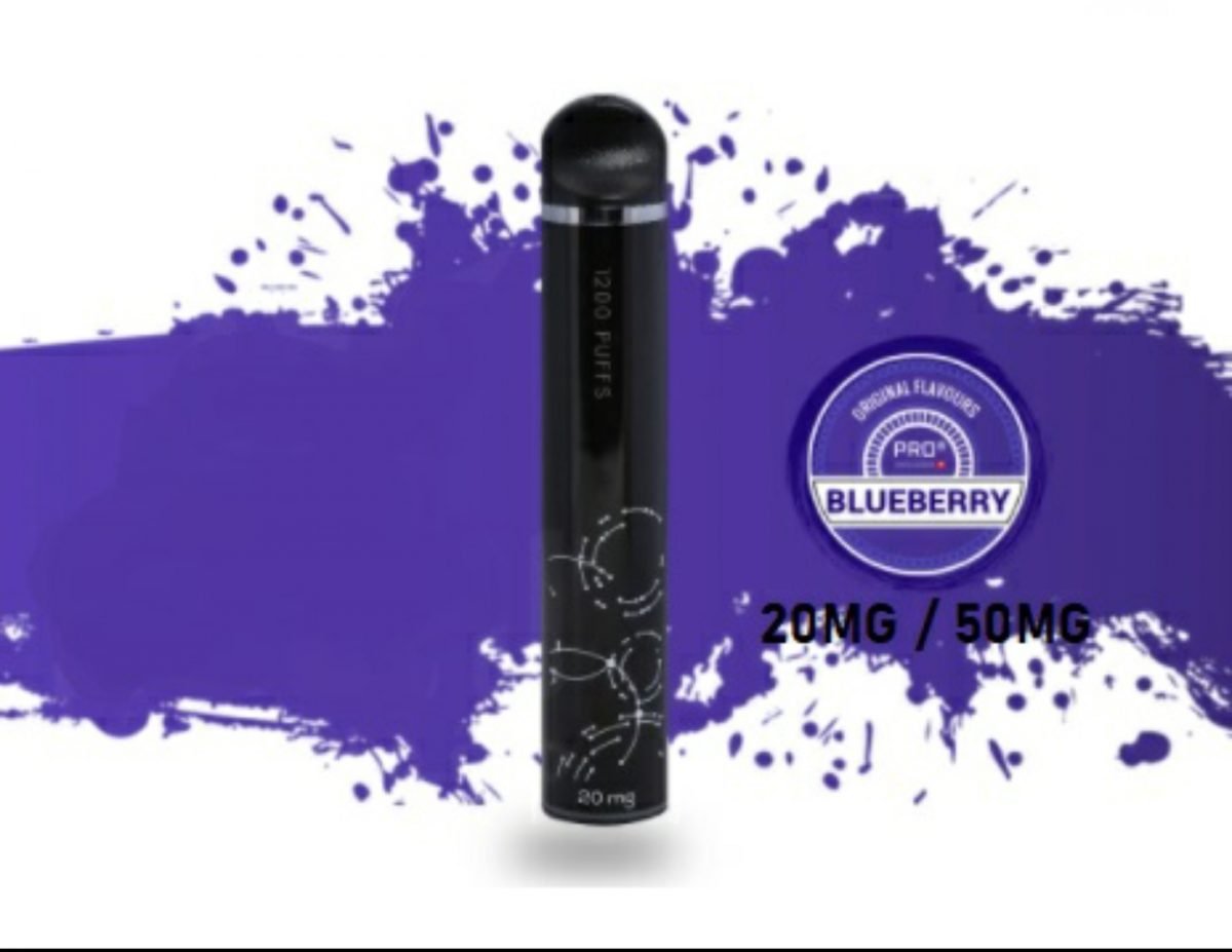 THE PRO CIG DISPOSABLE POD DEVICE - SWISS DESIGN BLUEBERRY FLAVOUR