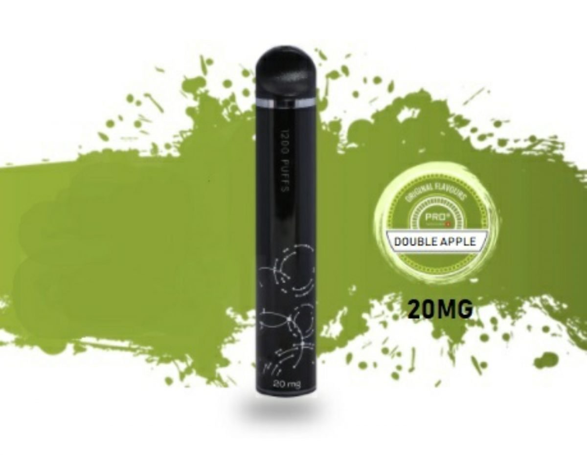 THE PRO CIG DISPOSABLE POD DEVICE - SWISS DESIGN DOUBLE APPLE FLAVOUR