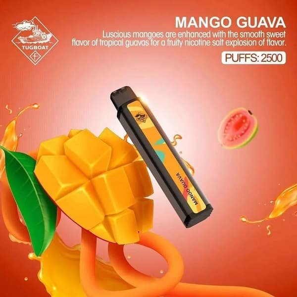 Tugboat XXL Disposable Vape Mango Guava 2500 Puffs Flavor