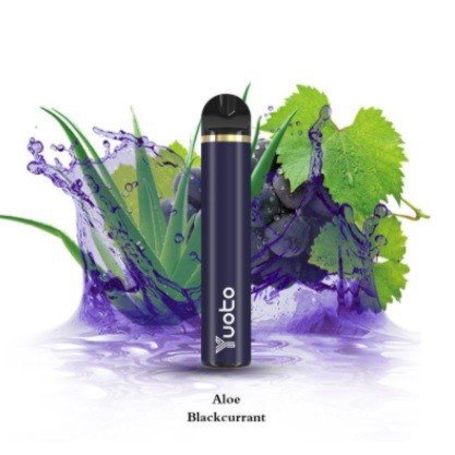 Yuoto disposable vape Aloe Blackcurrant flavour