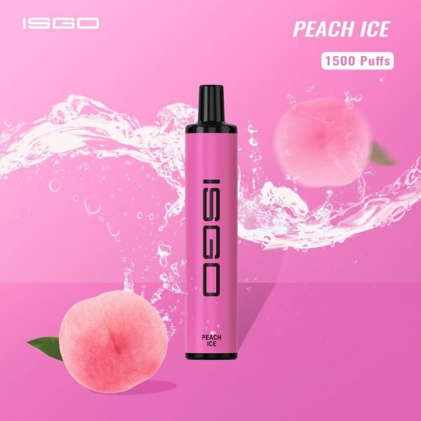 ISGO Paris Disposable Vape1500 Puffs Peach Ice