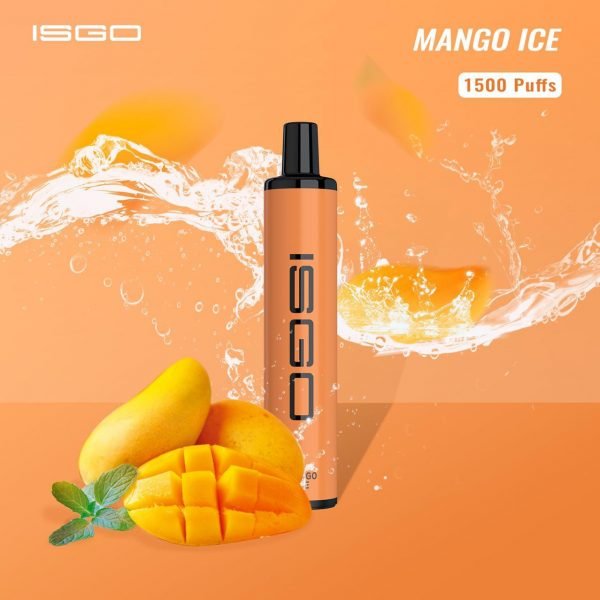 ISGO Paris Disposable vape 1500 puffs-Mango Ice Flavor