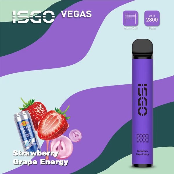 ISGO VEGAS Disposable Vape 2800 Puffs-Strawberry Grape Energy