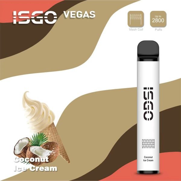 ISGO VEGAS Disposable Vape 2800 Puffs-Coconut Ice Cream