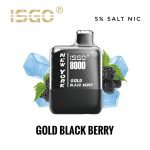 ISGO New York Disposable Vape 8000 Puffs-Gold Black Berry