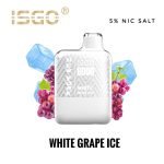 ISGO New York Disposable Vape 8000 Puffs-White Grape Ice