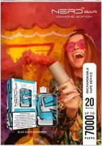 NERD Diamond 7000 Puffs Disposable Vape- Blue Sour Raspberry