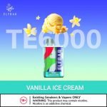 ElfBar TE 6000 Puffs Disposable Vape- Vanilla Ice Cream