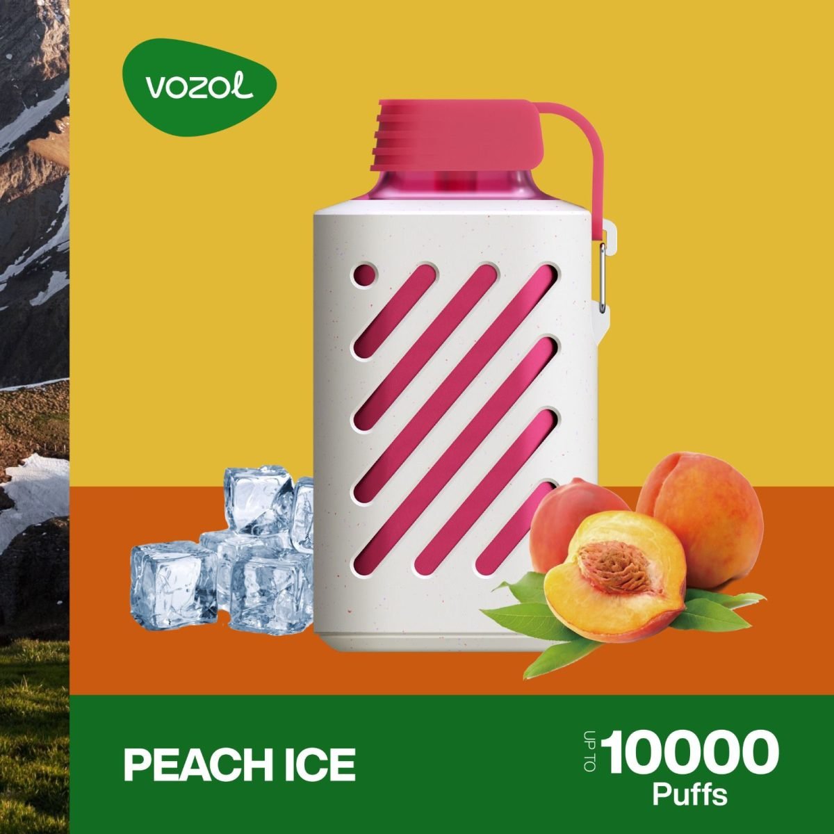 Vozol Gear 10000 Puffs Disposable Vape 50MG- Peach Ice