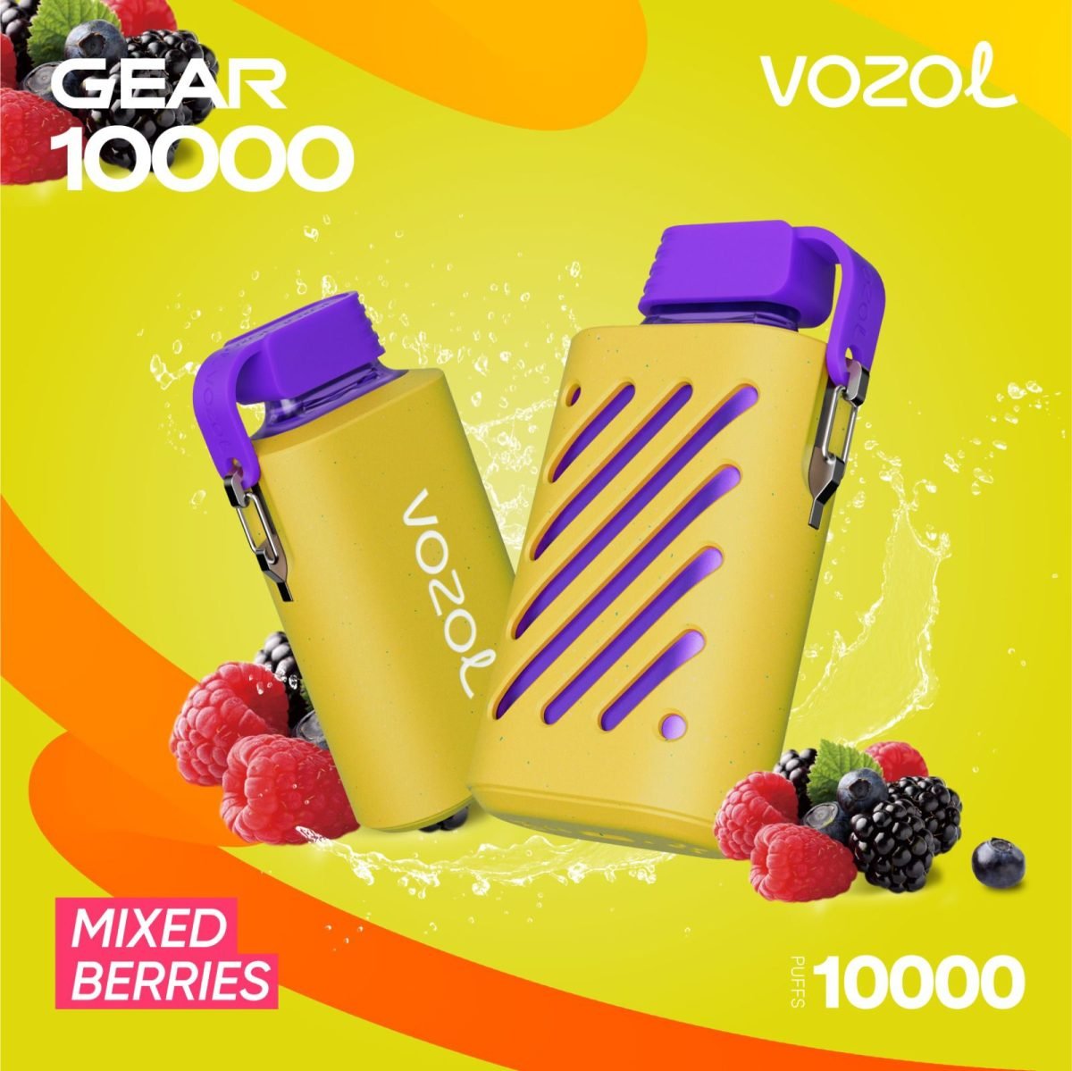 Vozol Gear 10000 Puffs Disposable Vape 50MG-Mixed Berries