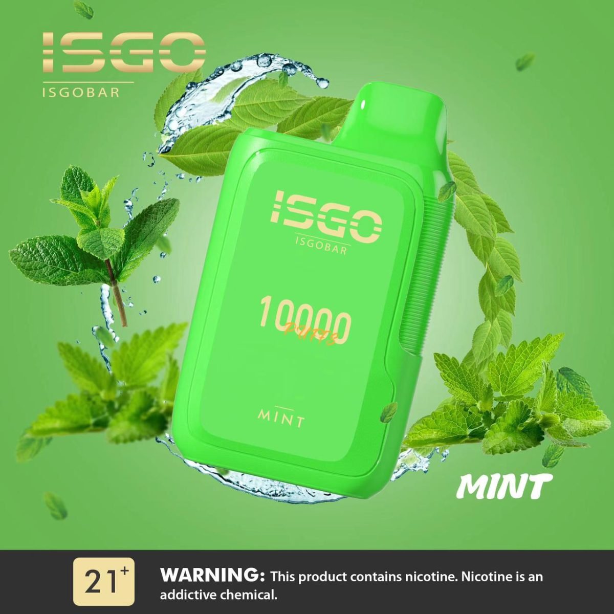 ISGO Bar 10000 Puffs Disposable Vape 50mg- Mint