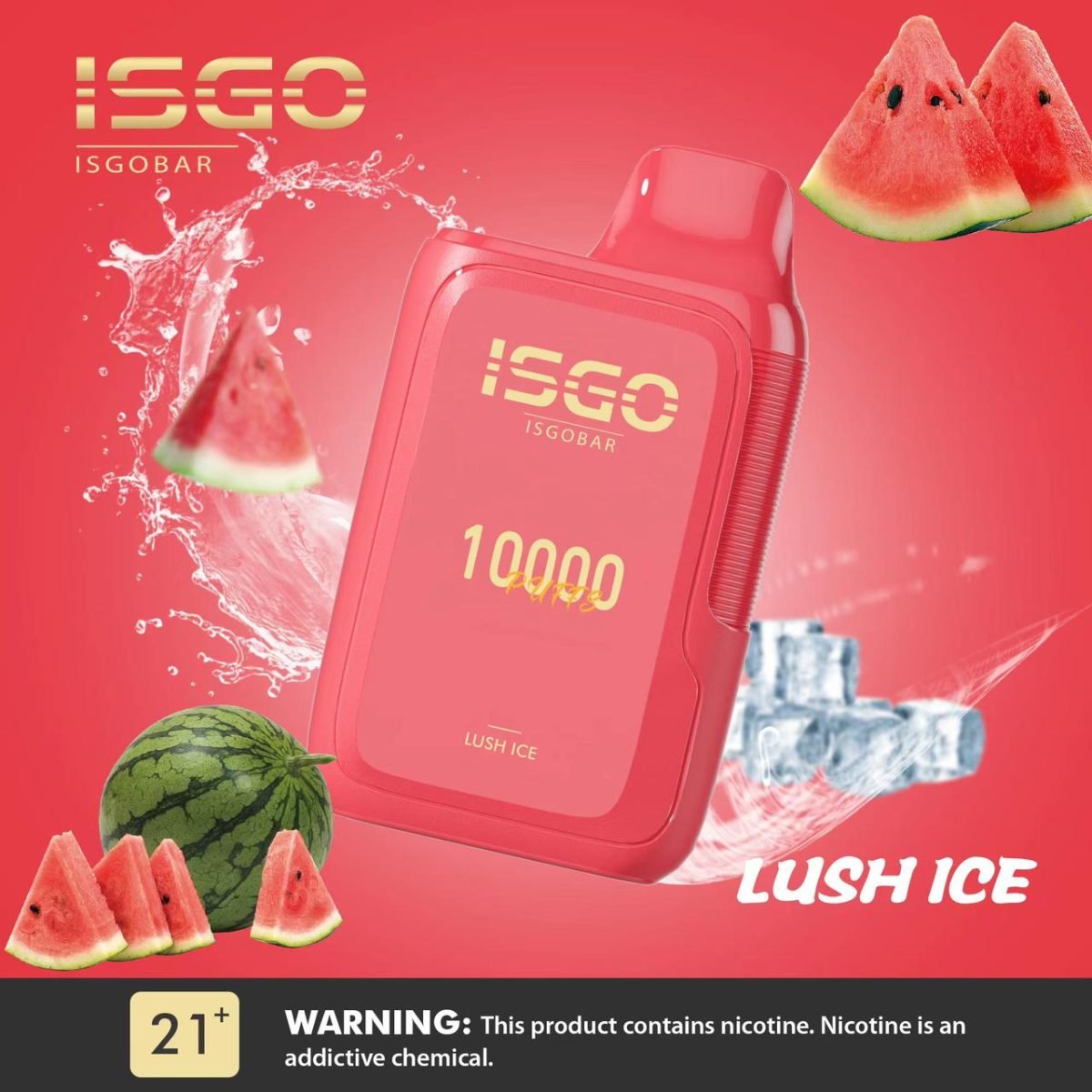 ISGO Bar 10000 Puffs Disposable Vape 50mg- Lush Ice