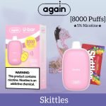 Again U Bar 8000 Puffs Disposable Vape- Skittles