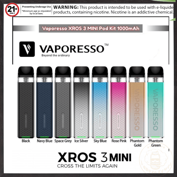 Vaporesso XROS 3 Mini Pod System Kit 1000mAh 2ml