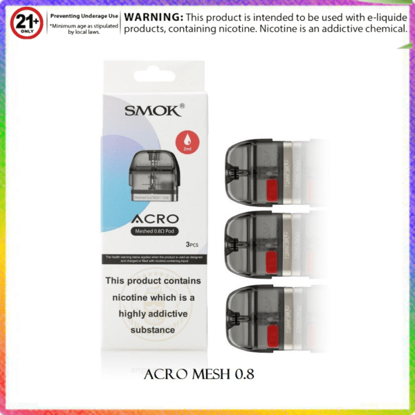 Smok Acro Replacement Pods 2ml Refillable Pod 3pcs/pack