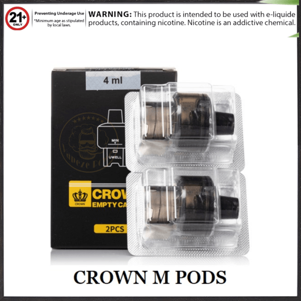 Uwell Crown M Replacement Empty Pods 2 Pack / Pcs