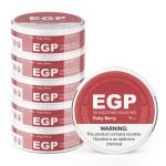 EGP Nicotine Pouches 9mg Nicotine- Ruby Berry