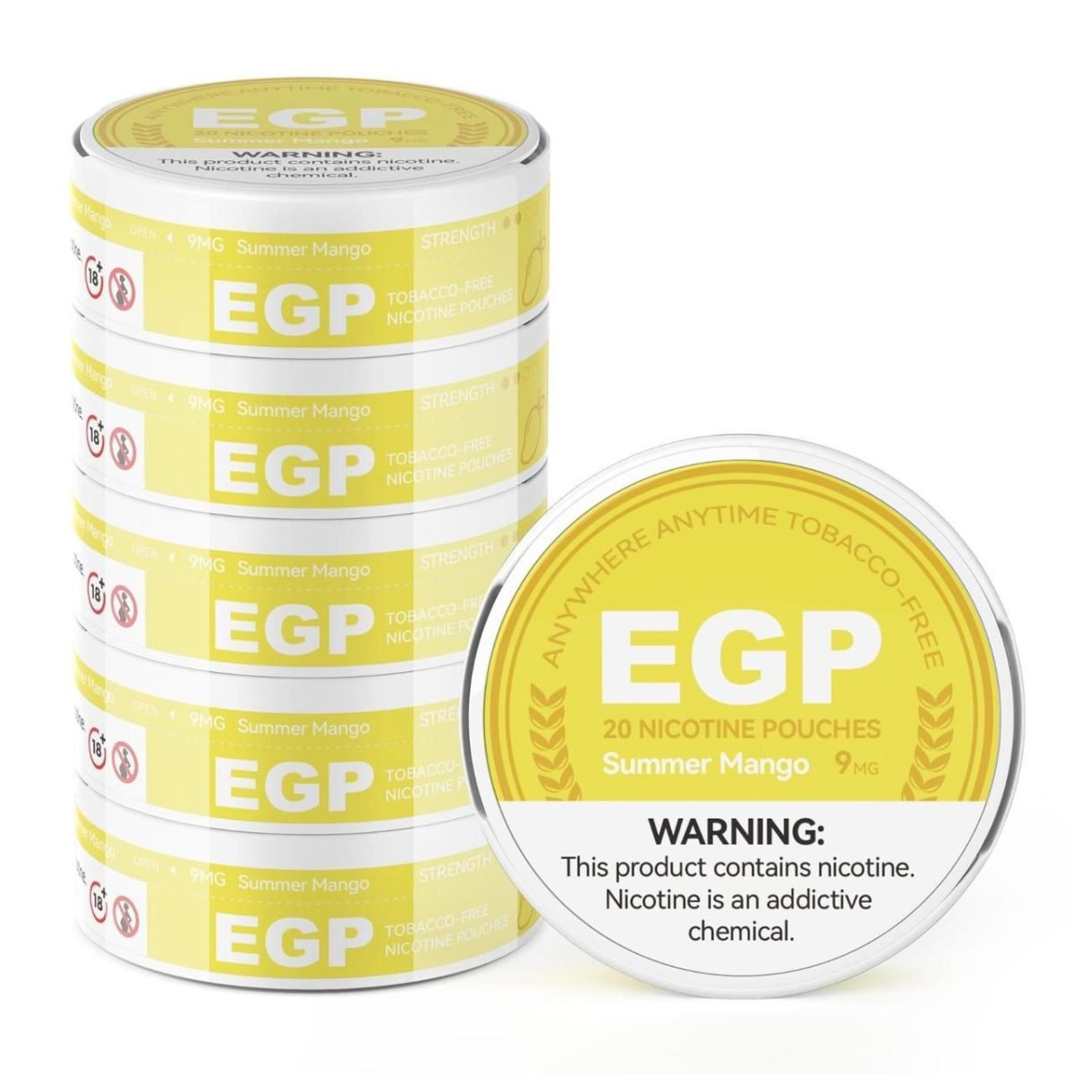 EGP Nicotine Pouches 9mg Nicotine- Summer Mango