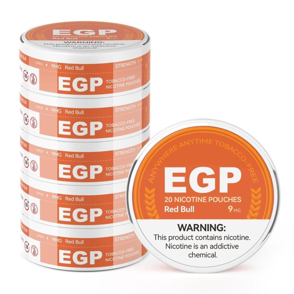 EGP Nicotine Pouches 9mg Nicotine- Red Bull