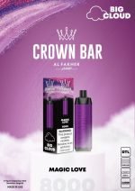 Al Fakher Crown Bar 8000 Puffs 5mg DTL (BIG CLOUD)- Magic Love