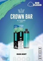 Al Fakher Crown Bar 8000 Puffs 5mg DTL (BIG CLOUD)- Gum Mint