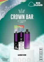 Al Fakher Crown Bar 8000 Puffs 5mg DTL (BIG CLOUD)- Lush Ice