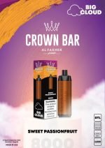 Al Fakher Crown Bar 8000 Puffs 5mg DTL (BIG CLOUD)- Sweet Passionfruit