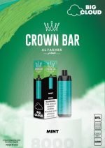 Al Fakher Crown Bar 8000 Puffs 5mg DTL (BIG CLOUD)- Mint