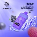 Tugboat T12000 Disposable Vape- Blackcurrant Lychee