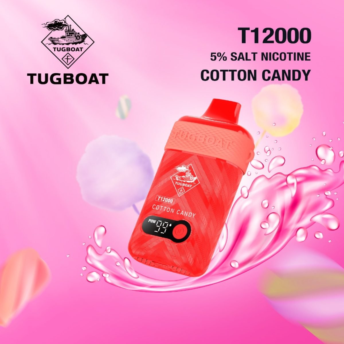 Tugboat T12000 Disposable Vape- Cotton Candy