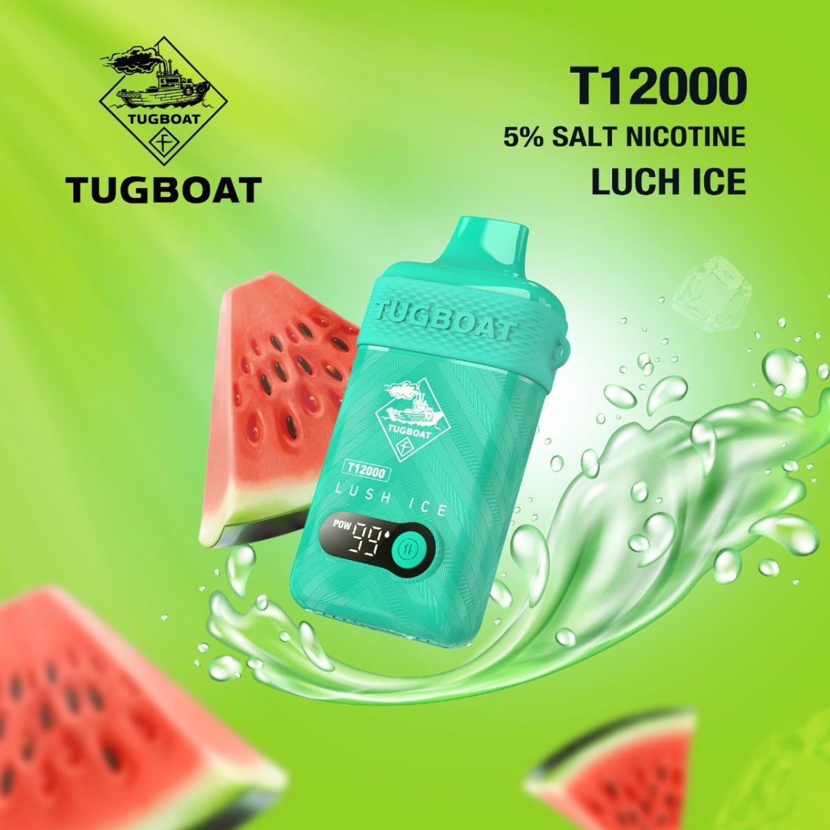 Tugboat T12000 Disposable Vape- Lush Ice