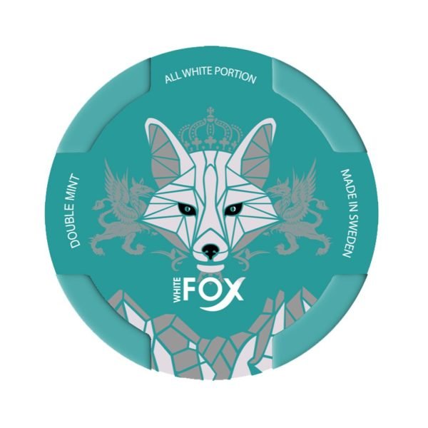 White Fox All White Portion Nicotine Pouches- Double Mint