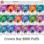 Al Fakher Crown Bar 8000 Puffs 5mg DTL (BIG CLOUD)