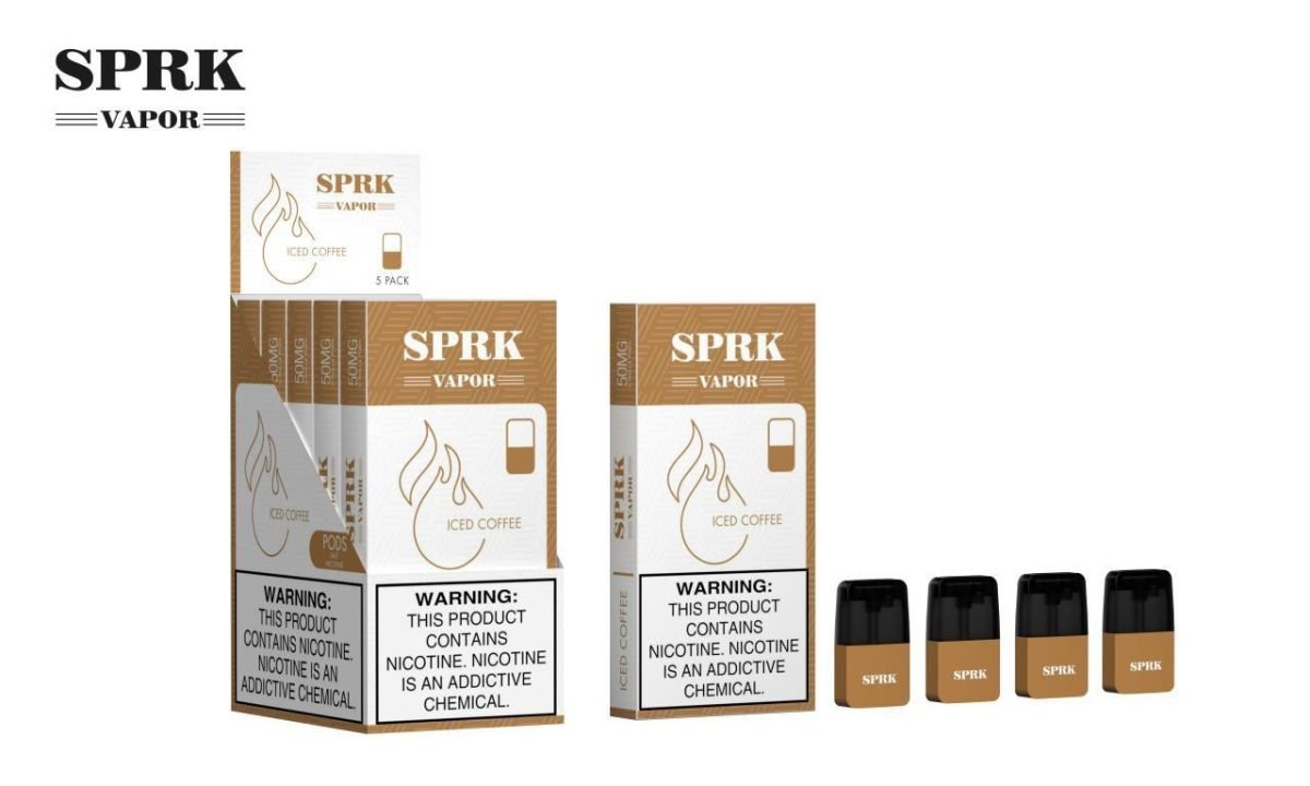 SPRK Vapor Basic Replacement Pods- Iced Coffee