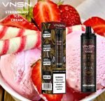 VNSN Quake 10000 Puffs Disposable Vape, Rechargeable- Strawberry Ice Cream