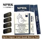 SPRK Vapor Basic Replacement Pods- Iced Quad Berry