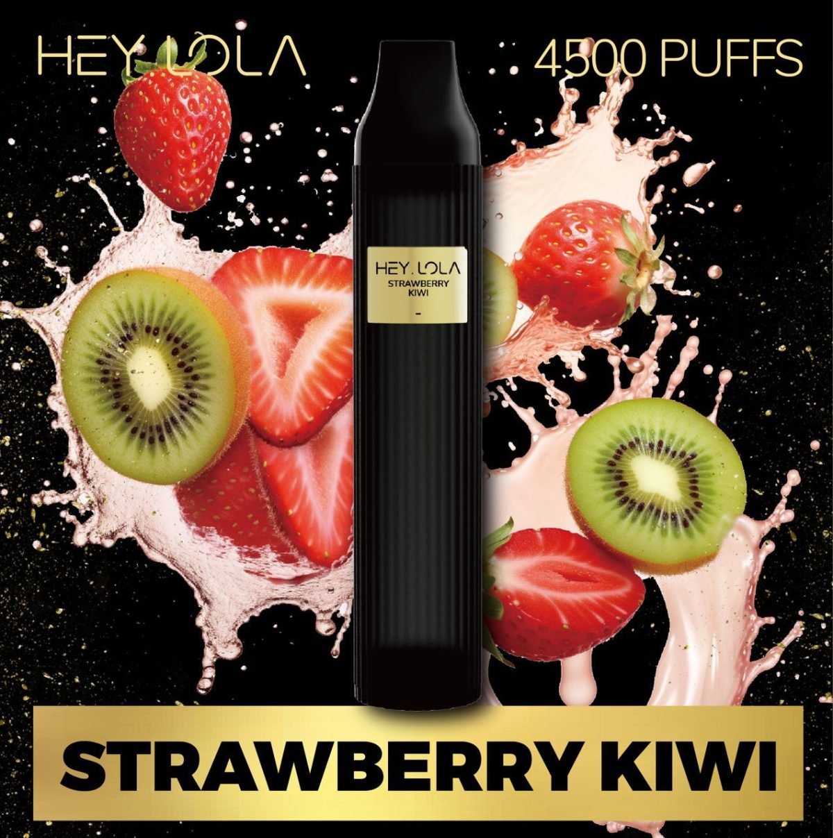 Hey Lola 4500 Puffs Disposable 2% (20mg)- Strawberry Kiwi