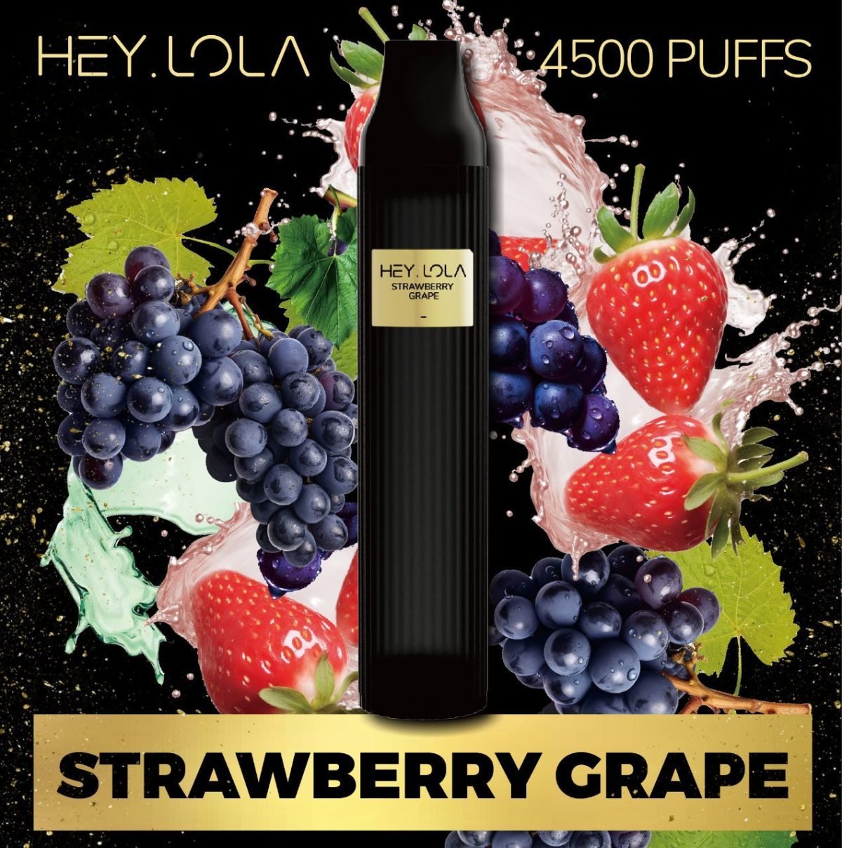 Hey Lola 4500 Puffs Disposable 2% (20mg)- Strawberry Grape