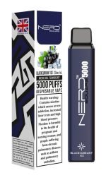 Nerd Square 5000 Puffs 2% Disposable Vape- Blackcurrant Ice