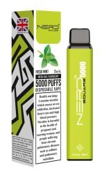 Nerd Square 5000 Puffs 2% Disposable Vape- Fresh Mint