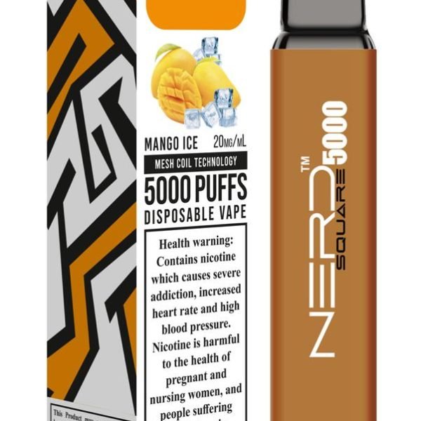 Nerd Square 5000 Puffs 2% Disposable Vape- Mango Ice