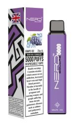 Nerd Square 5000 Puffs 2% Disposable Vape- Grape Ice