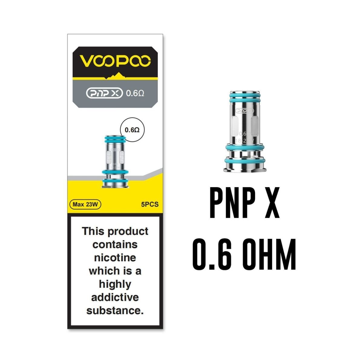 Voopoo PnP X Coils For Drag X2 And S2 Vape Kits- PNP X 0.6ohm