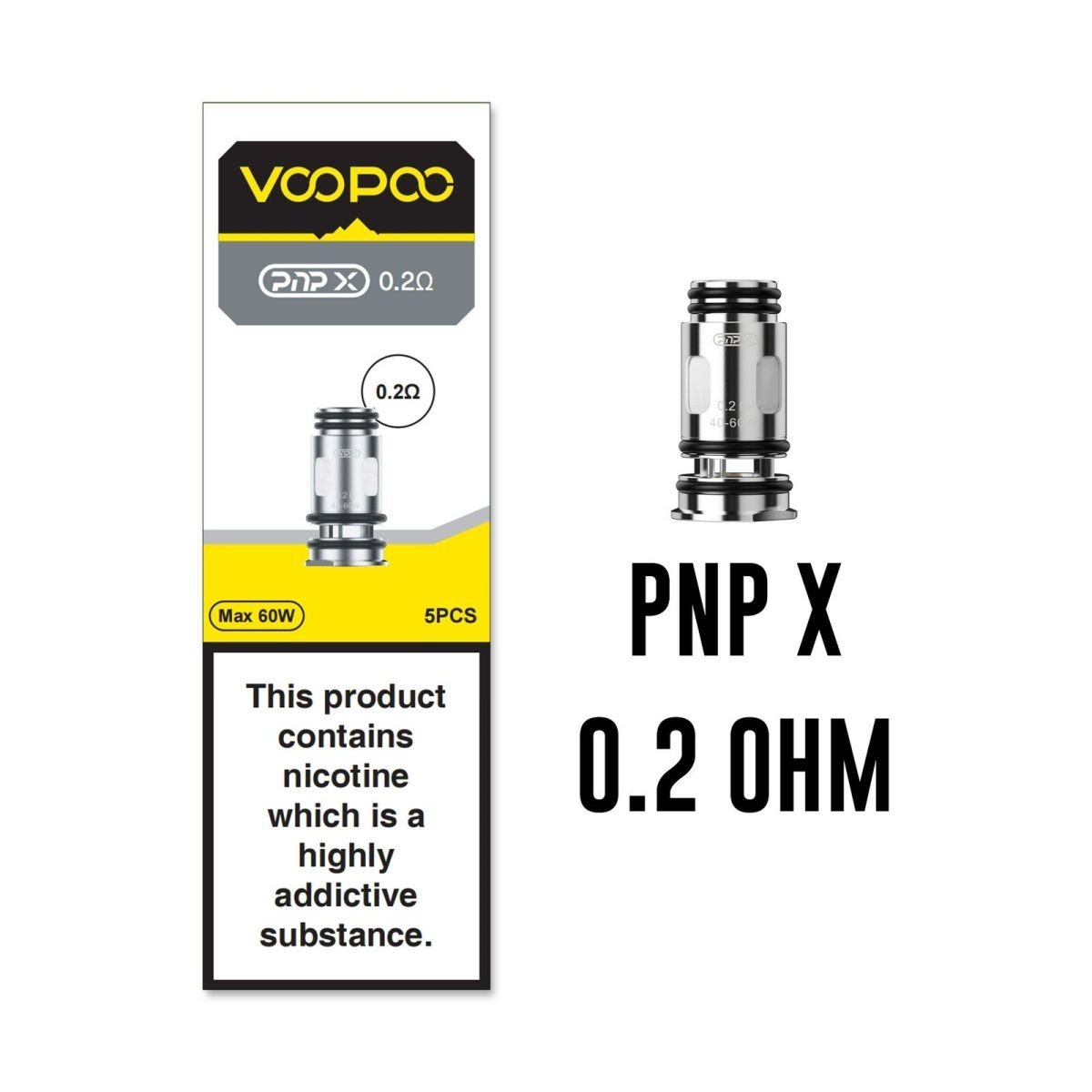 Voopoo PnP X Coils For Drag X2 And S2 Vape Kits- PNP X 0.2ohm