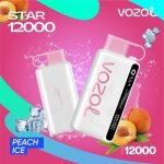 Vozol Star 12000 Puffs Disposable Vape- Peach Ice