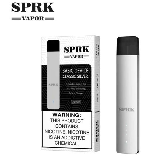 SPRK Vapor Basic Device - Myle V4 Compatible- Classic Silver