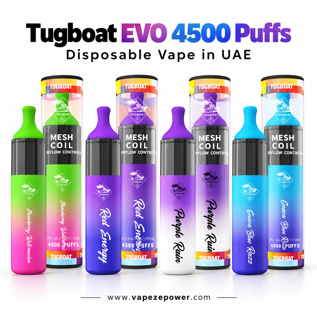 Tugboat EVO 4500 Puffs Tugboat EVO 4500 Puffs disposable vapes in uae