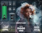 Al Fakher Crown Bar 15000 Puffs Pro Max Disposable Vape- White Flash